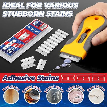 DIYSELF 600-Pack Single Edge Razor Blades, Industrial Scraper Razor Blades - size: 600 Pcs