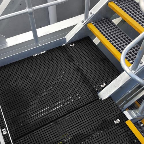 Agfabric 24x48x1in Black Fiberglass Drain Grating 1 Pack - color: Black, size: 2ftx4ft x 1in