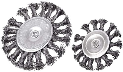 Rocaris 7Pcs Twist Knot Wire Wheel Brush for Drill for Rust Removal