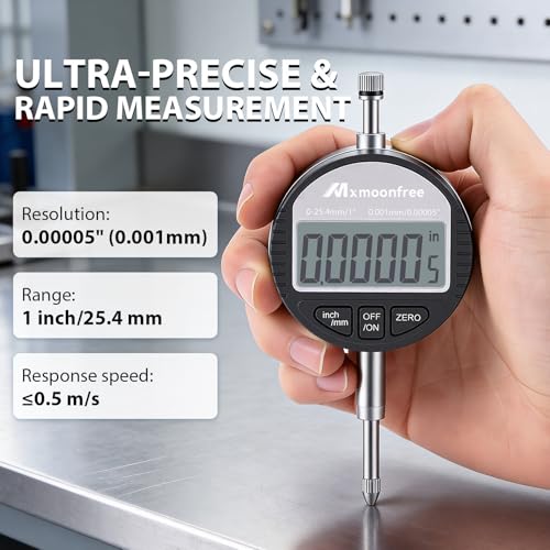 Digital Dial Indicator 1 inch | 0.00005" Resolution