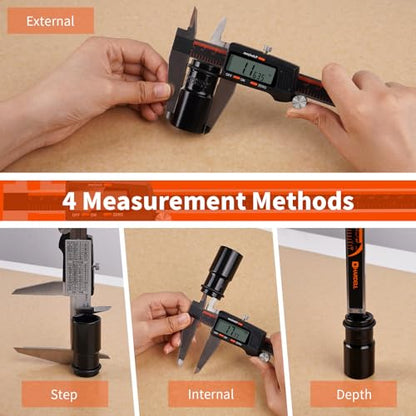 HARDELL Digital Caliper 12 Inch, Large LCD Screen Caliper Measuring Tool - size: 12 Inch