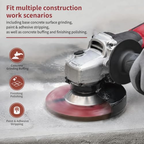 6" Transitional Ceramic Grinding Wheels 5/8"-11 Arbor Diamond Cup Wheel for Concrete Polishing Pro,200# Medium - style: 200#
