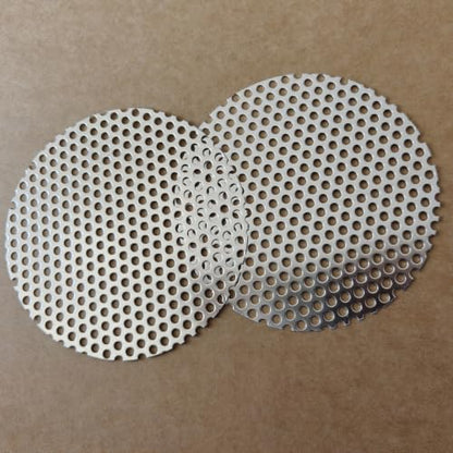Perforated Metal Sheets 2Pcs 5.9" Round, 1/5" Aperture (0.2",5mm), Metal Screen Panel, Perforated Steel Sheet Perforated Stainless Steel Sheet, 19 Gauge, Flue Ventilation - color: 2pcs 5.9'' Round