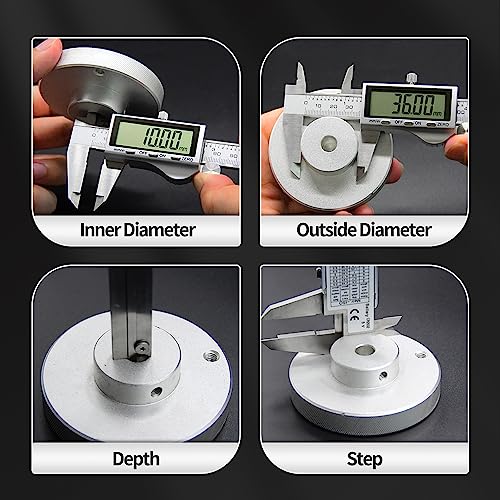 Digital Caliper, Vernier Calipers Measuring Tool, Stainless Steel Electronic Digital Calipers with Large LCD Screen, 6 inch/ 150mm, Auto - Off, Inch/mm Conversion