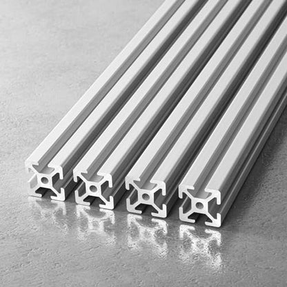 IXGNIJ 1010/10 Series 1 Inch x 1 Inch T Slot Aluminum Extrusion (25mmx25mm) European Standard Anodized for 3D Printer Parts and CNC DIY Silver 600mmX4 - color: Silver, size: 600mm(23.6'')
