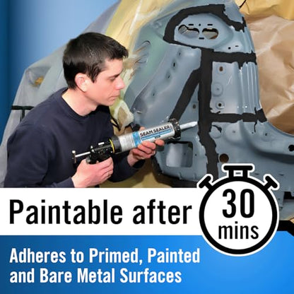 Berkland Polyurethane Seam Sealer, Black - Paintable Auto Body Compound