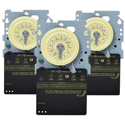Intermatic T104M Mechanical Timer Mechanism, 208-277V DPST, 40A - size: 3-Pack