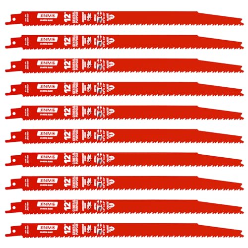 10 Pack 12 Inch 8/14TPI Reciprocating Saw Blades for Diablo Sawzall Blades - size: 12 Inch 8/14TPI