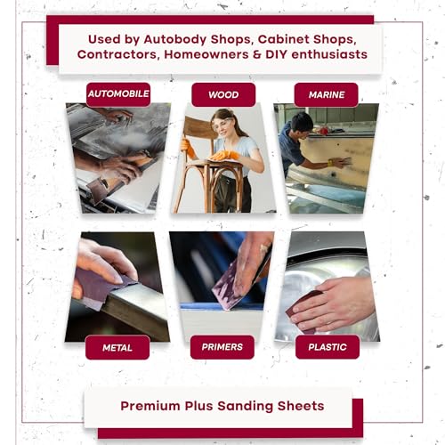 Sungold Abrasives 11106 9" X 11" 80 Grit Sanding Sheets Stearated Aluminum Oxide, 25-Pack - size: 80 Grit