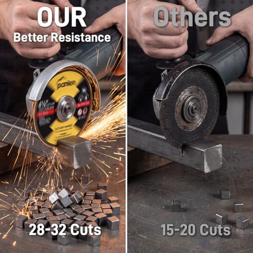 50 Pack Cut Off Wheels 4 1/2 Inch, Metal Cutting Disc for Angle Grinder - size: 4.5"x.040"x7/8"