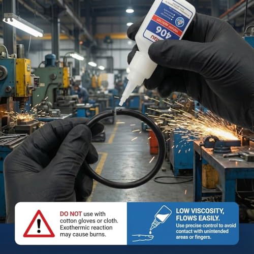 406 Super Glue Instant Adhesive Clear 20g Suitable for Plastics and Rubbers 2 Pack - size: 406, style: 2 Pack