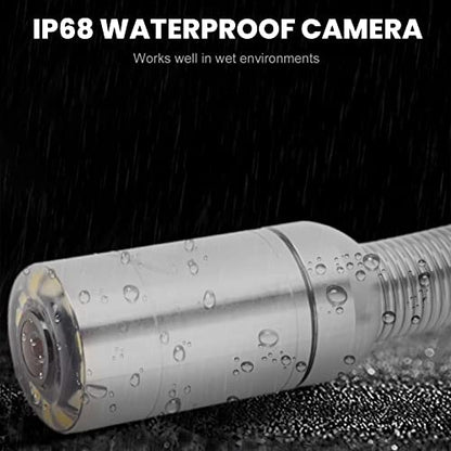 LiebeWH Pipeline Inspection Camera IP68 Waterproof Sewer Drain Scope with 12 LED Lights for Pipe Wall Defect Clear View