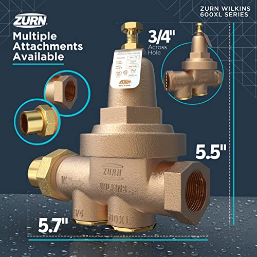 Zurn Wilkins 34-600XL 3/4" 600XLPressure Reducing Valve - size: 0.75 Inch