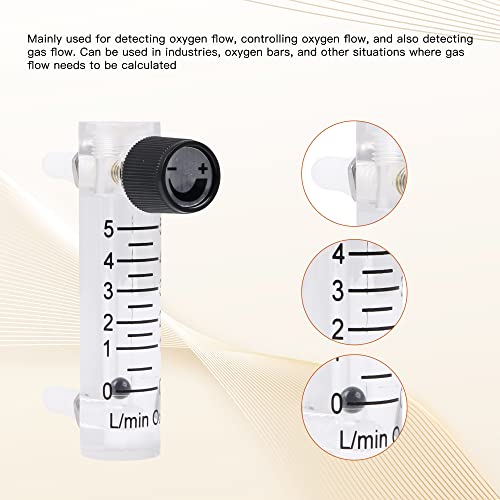 Oxygen Rotameter | Flow Range: 0-5 LPM | with Flow-Control Knob