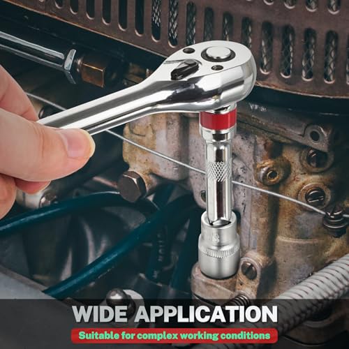 BILITOOLS 9-Piece Standard Socket Extension Bar Set, 1/4 3/8 1/2 Drive - style: Extension Set Straight