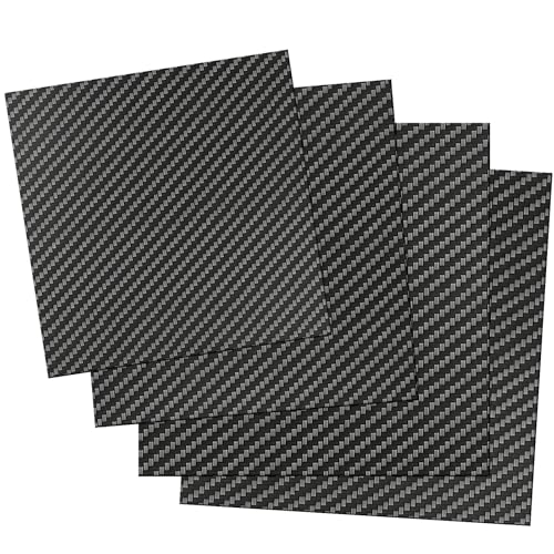 Kalolary Carbon Fiber Sheet 240 X 240 X1MM,3K Real Carbon Fiber Board Plate - size: 240 X 240 X 1 mm, style: Twill Weave