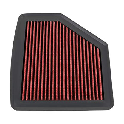 DNA Motoring AFPN-192-RD Clean Air Washable Drop In Panel Air Filter Enhance Engine Performance Power & Acceleration Improve [Compatible with 16-19 Honda HR-V 1.8L] - style: 16-19 Honda HR-V 1.8L