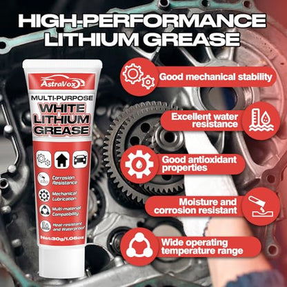 AstraVox White Lithium Grease, Multi-Purpose Lubricant Lithium Grease