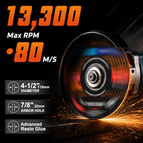 4 1/2 Cut Off Wheel for Metal 70 PCS, 2X Longer Life for Angle Grinder