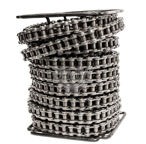 Jeremywell 80H Heavy Duty Roller Chain 50 Feet with 5 Connecting Links