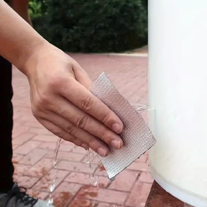 Butyl Sealant Tape RV Roof Repair Tape 0.16ft × 3.28ft, Waterproof Aluminum Foil Sealing Tape for Camper Trailer Boat Leak Patch, UV Resistant Weatherproof Roof Window Pipe Sealing, Silver White