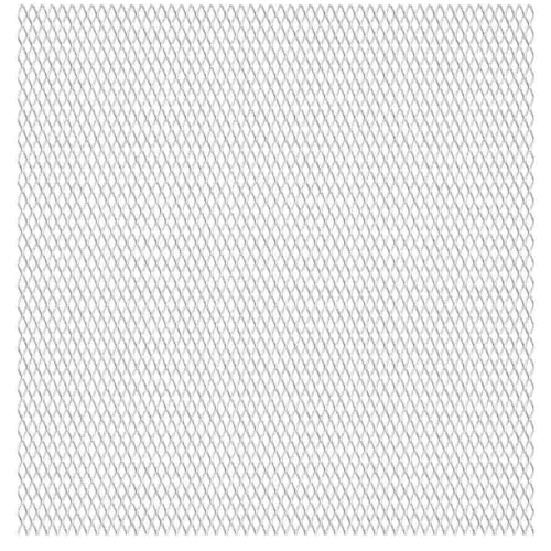 Heavy Duty Expanded Metal Mesh Panel, Stainless Steel Fence Panel for Security, Animal Pens, Runs, Aviaries, and Repairs - color: Silver-B, size: 19.7" x 19.7" x L x W