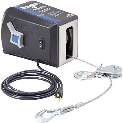 Dutton-Lainson Company - GOLDENROD 24876 (SA12000AC)120V AC Electric Winch - 2,700 lb. Single-Line Capacity, 4,000 lb. Double-Line Capacity, 50' Aircraft Cable and Hook, 3 Rocker Switch, Made in USA - size: 4,000 lb Capacity, style: No Remote