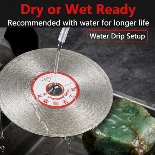 4 Inch 320 Grit Flat Lap Diamond Grinding Disc with 5/8" Arbor Hole - style: 320# Diamond Disc