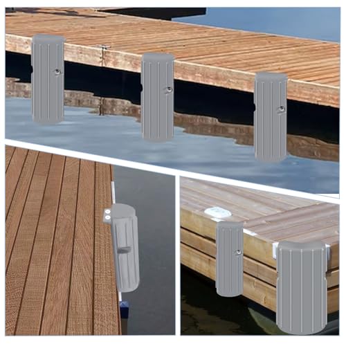 Dock Bumper Fender, Inflatable Protection - Heavy Duty Boat Dock Bumpers, Protect Docks & Ships from Damage Caused collisions - color: 2 Pack-Grey