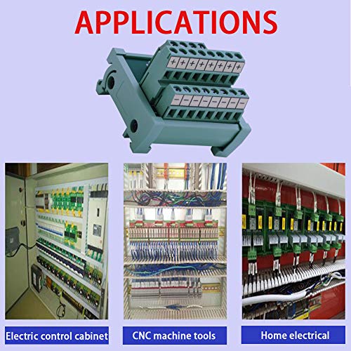 2 in 8 Out 25A DIN Rail Terminal Blocks Distribution Breakout - style: 2 IN 8 OUT