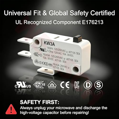 6 Pack Micro Switch, 16A 125/250V SPDT Snap Action Limit Switch - size: V-15-1C25