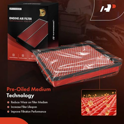 A-Premium High-performance Pre-oiled Engine Air Filter - style: Advanced Air Filter