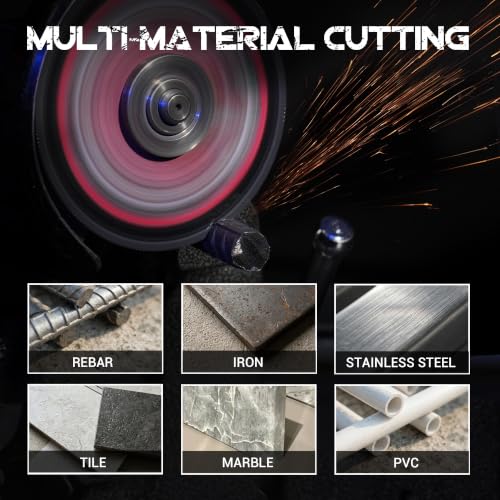 EZARC 5" Multi Material Diamond Saw Blades 2 Pack for Metal Tile Plastic - size: 5 inch