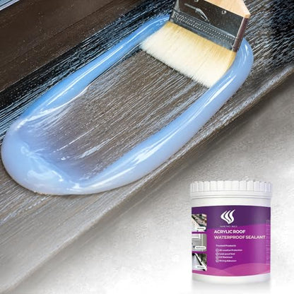 Transparent Waterproof Coating,Clear- 2 lbs, Covers 20 Sq Ft - size: 32Fl Oz