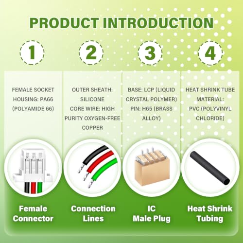 15 Sets/60 Pcs Mini Micro JST-SH-SMD-HHR 1.0mm 3-Pin Connector Kit - size: 3-Pin, style: JST-SH-HHR