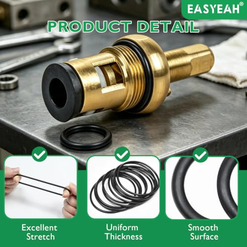 EASYEAH 20Pcs Nitrile Rubber O Rings, 2-1/2" ID, 2-5/8" OD, 1/8" Width - size: 2-1/2" ID, 2-5/8" OD