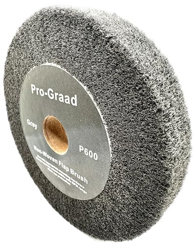 Flap Brush Finishing Wheel 6" x 1", Gray P600 Grit, 1 Pack - style: 6" x 1" x 1" Grey