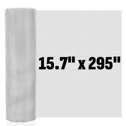 20 Mesh 304 Stainless Steel Mesh Screen, 15.7in x 295in Wire Screen Mesh - size: 15.7in x 295in(40x750cm), style: 20mesh x 0.3mm