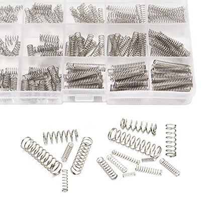 235PCS Springs Assortment Kit 304 Stainless Steel Compression Springs kit with 15 Different Sizes for Home Repairs & DIY - size: 235PCS (15 Sizes)
