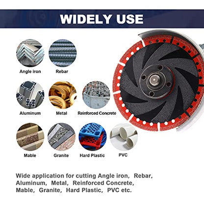 Metal Cutting Diamond Blade 10"- BRSCHNITT 250mm All-Purpose Diamond Saw Blade for Rebar Sheet Metal Angle Iron Stainless Steel Concrete. - size: 10"(250mm)