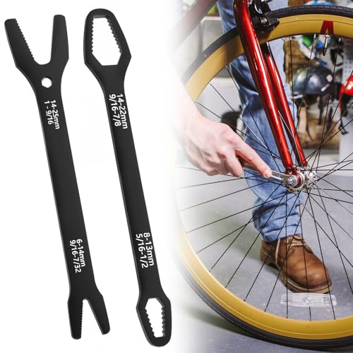 QWORK Universal Wrench Set - Multi-functional SAE & Metric, 38 Sizes in 2 Pieces