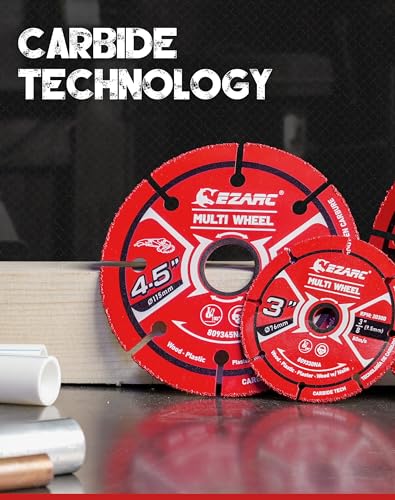 EZARC 4-1/2 Inch Carbide Cut Off Wheels for Wood, Nails, Plaster, 2-Pack - style: 4-1/2 Inch