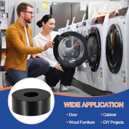 Multi Purpose Rubber Spacer, 10mm ID x 30 OD x 30mm T Neoprene Round Anti-Vibration Isolation Pads Bushings Spacer Washer Fit for HVAC Bolts Car Accessories (4 Pcs) - size: 10mm ID x 30 OD x 30mm T