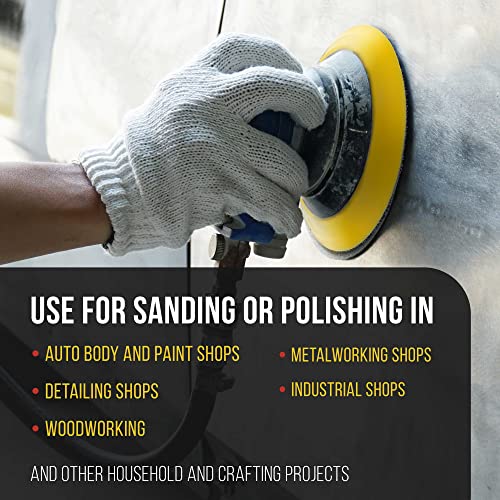 TCP Global 6" DA Polisher & Sander Pad - Hook & Loop Face