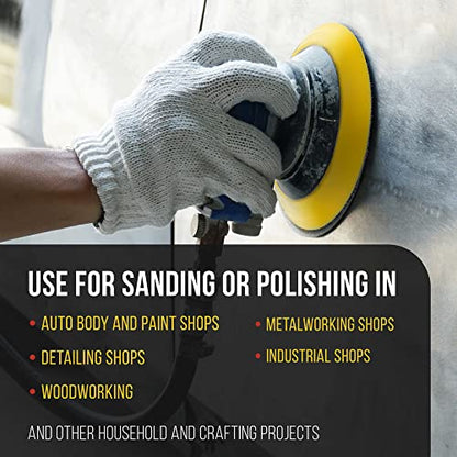 TCP Global 6" DA Polisher & Sander Pad - Hook & Loop Face