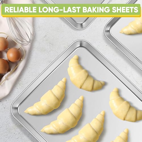 TeamFar Stainless Steel Baking Sheet, 20" x 14" x 1" Large Baking Sheet Pan - size: 19.6" x 13.75" x 1.3"