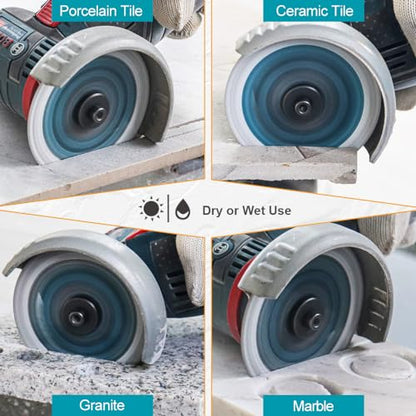 3" (75mm) x 3/8" (10mm) Arbor Super Thin Diamond Tile Blade, 3-Pack - size: X Mesh(for tile)