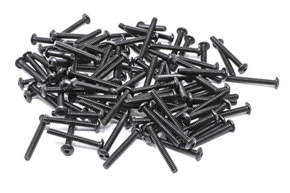 iexcell 100 Pcs #6-32 x 1 Alloy Steel 10.9 Grade Hex Socket Button Head Cap Screws Bolts Kit, Black Oxide Finish - size: #6-32 x 1"