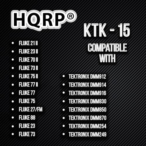 HQRP 2-Pack KTK-15 Midget Fast-Acting Digital Multimeter Fuse 15 A 600V 100kA IR Replacement for Bussmann KTK15, Limitron KTK-15A, Littelfuse KLK15 Compatible with Fluke P/N 892583, 3478712, Tektronix