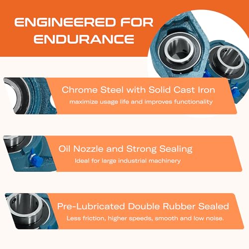 CHR 2 Pacl UCFL205-16 Pillow Block Bearings | Flange Mounted Pillow Block Bearings - Chrome Steel with 1" Bore | ISO 9001-2015 Certified - size: 2, style: UCFL205-16